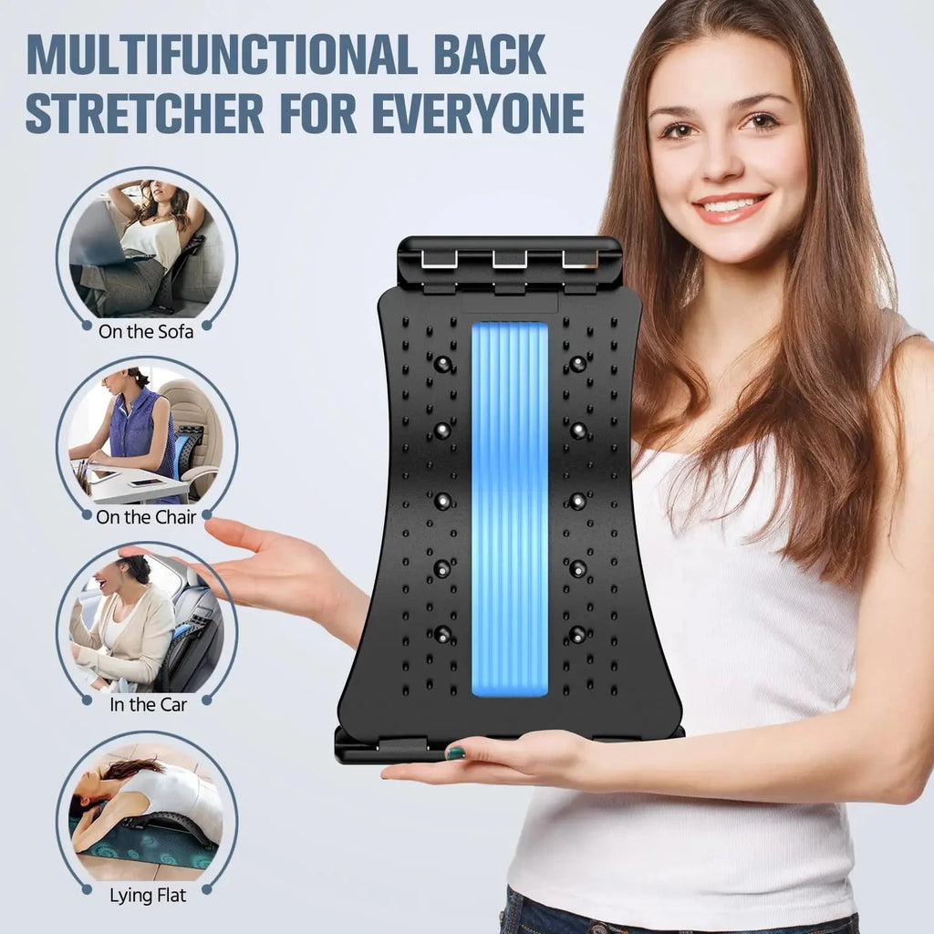 Adjustable Back Stretcher – Lumbar Support Pain Relief Board